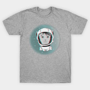 3D cat cosmonaut T-Shirt